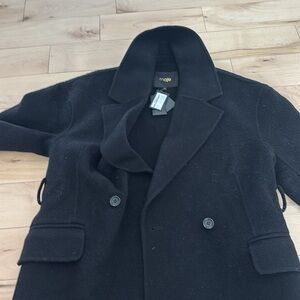 Maje Elegant Black Coat
